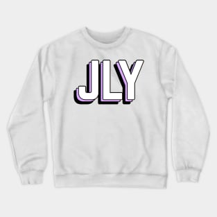 jesus loves you (purple) Crewneck Sweatshirt